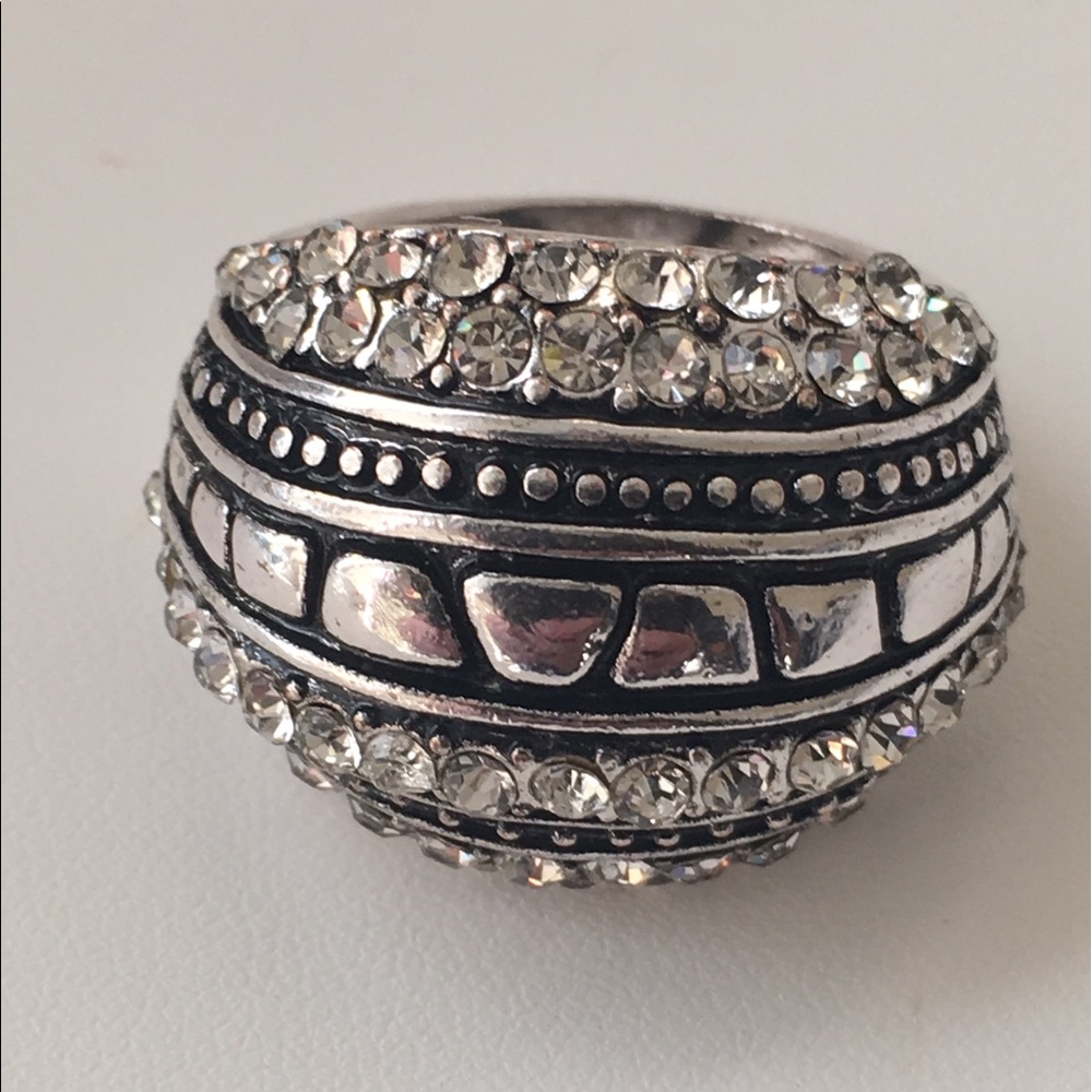 Silver Ring, Gorgeous Stunning and Huge! Size 9.5